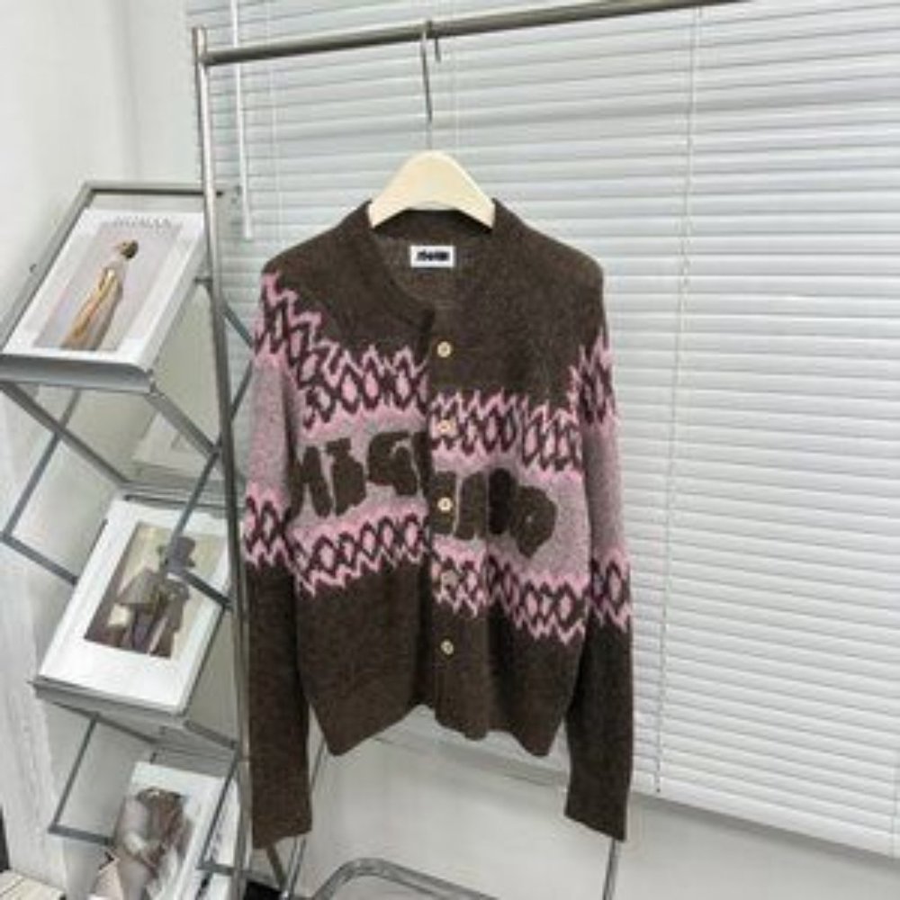 Magliano brown knit cardigan sweater